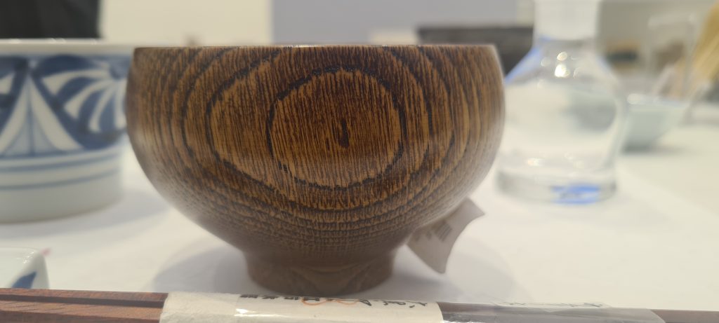 A Japanese elm turned bowl from Japan House in Kensington.